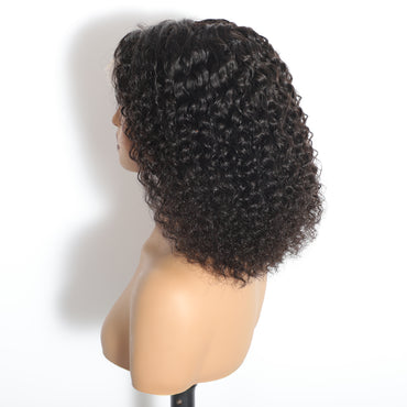 HD 13"x4" Curly Frontal Bob