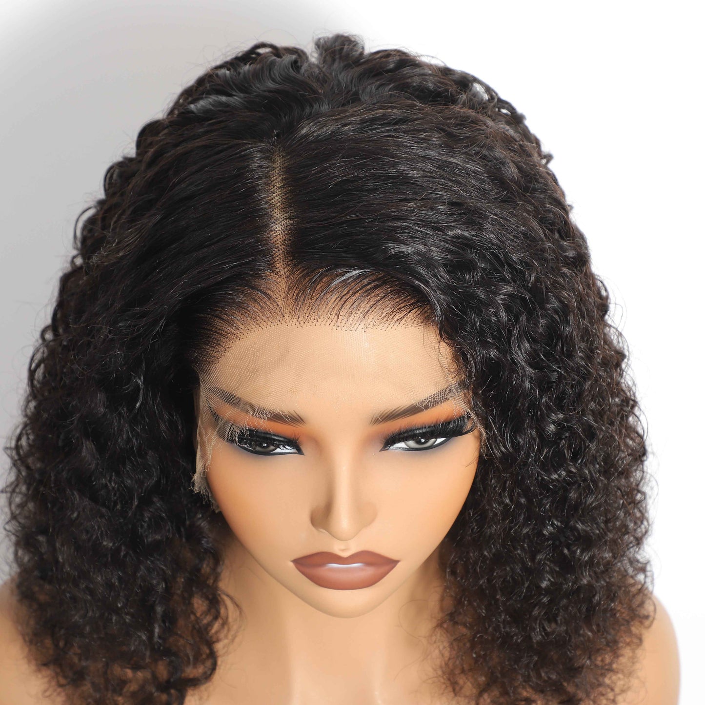 HD 13"x4" Curly Frontal Bob