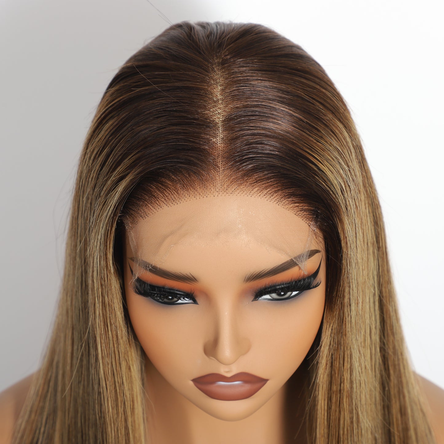 #4/27 Hd 5x5 Straight Closure Wig