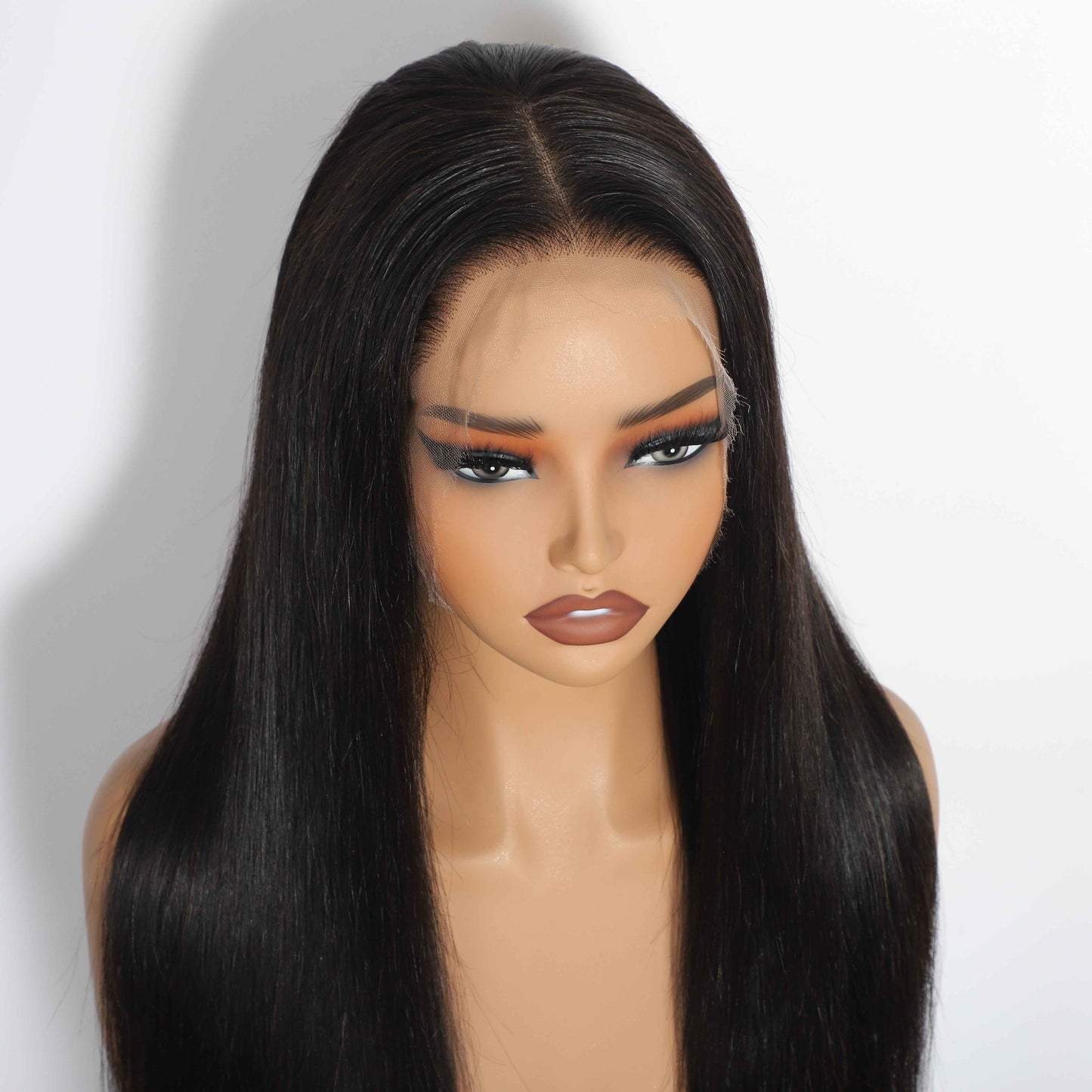 Straight 13"x4"Transparent Full Frontal Lace Wig
