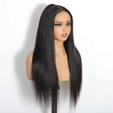 Straight 5"x5"Transparent Closure Lace Wig