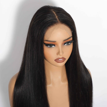 Straight 5"x5"Transparent Closure Lace Wig