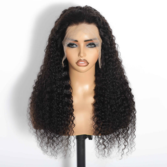 Water Wave 13"x4"Transparent Full Frontal Lace Wig