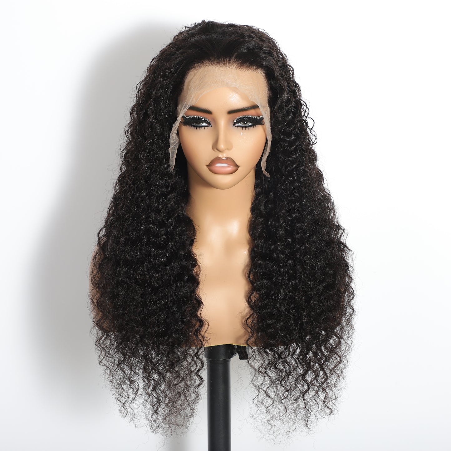Deep Wave 13"x4"Transparent Full Frontal Lace Wig