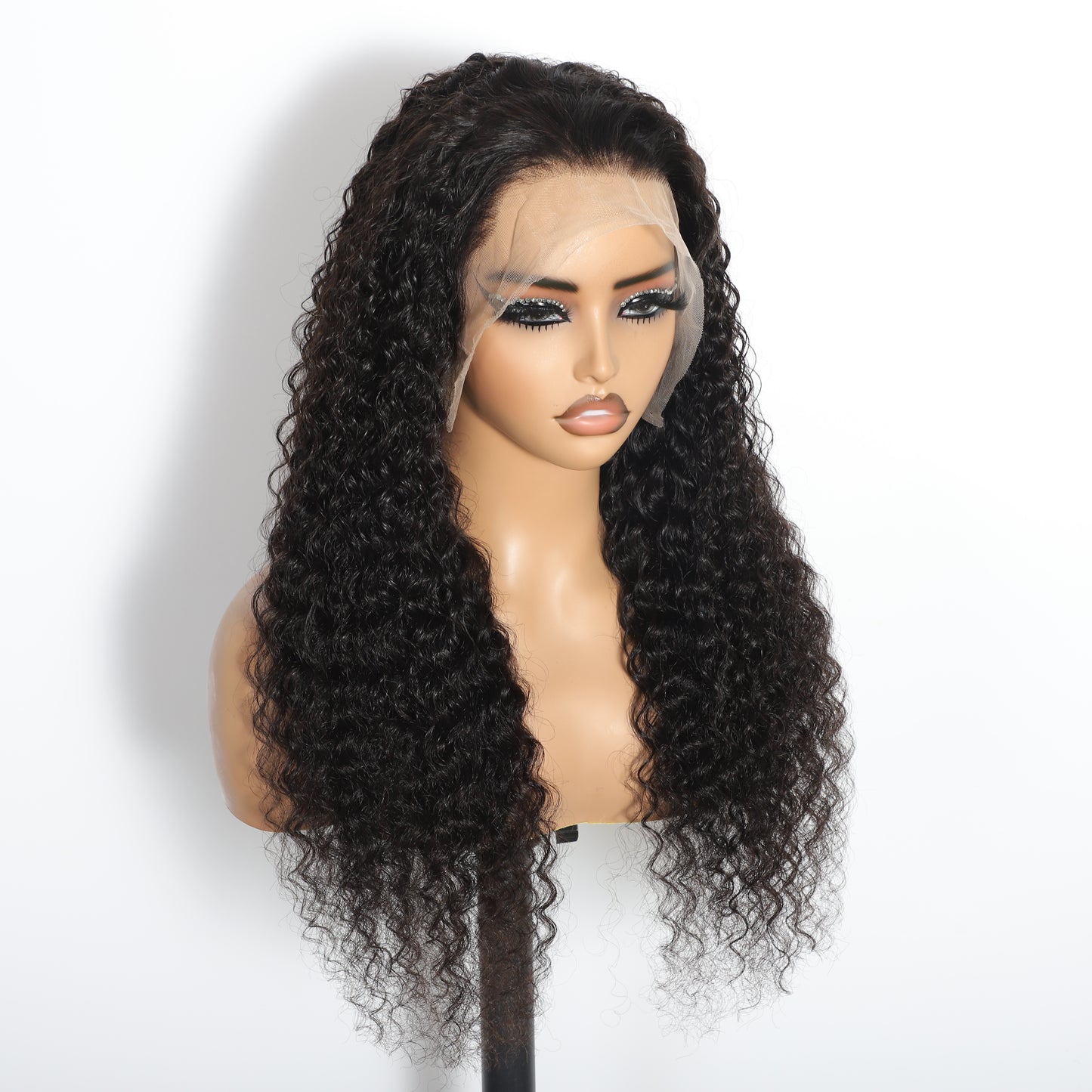 Deep Wave 13"x4"Transparent Full Frontal Lace Wig