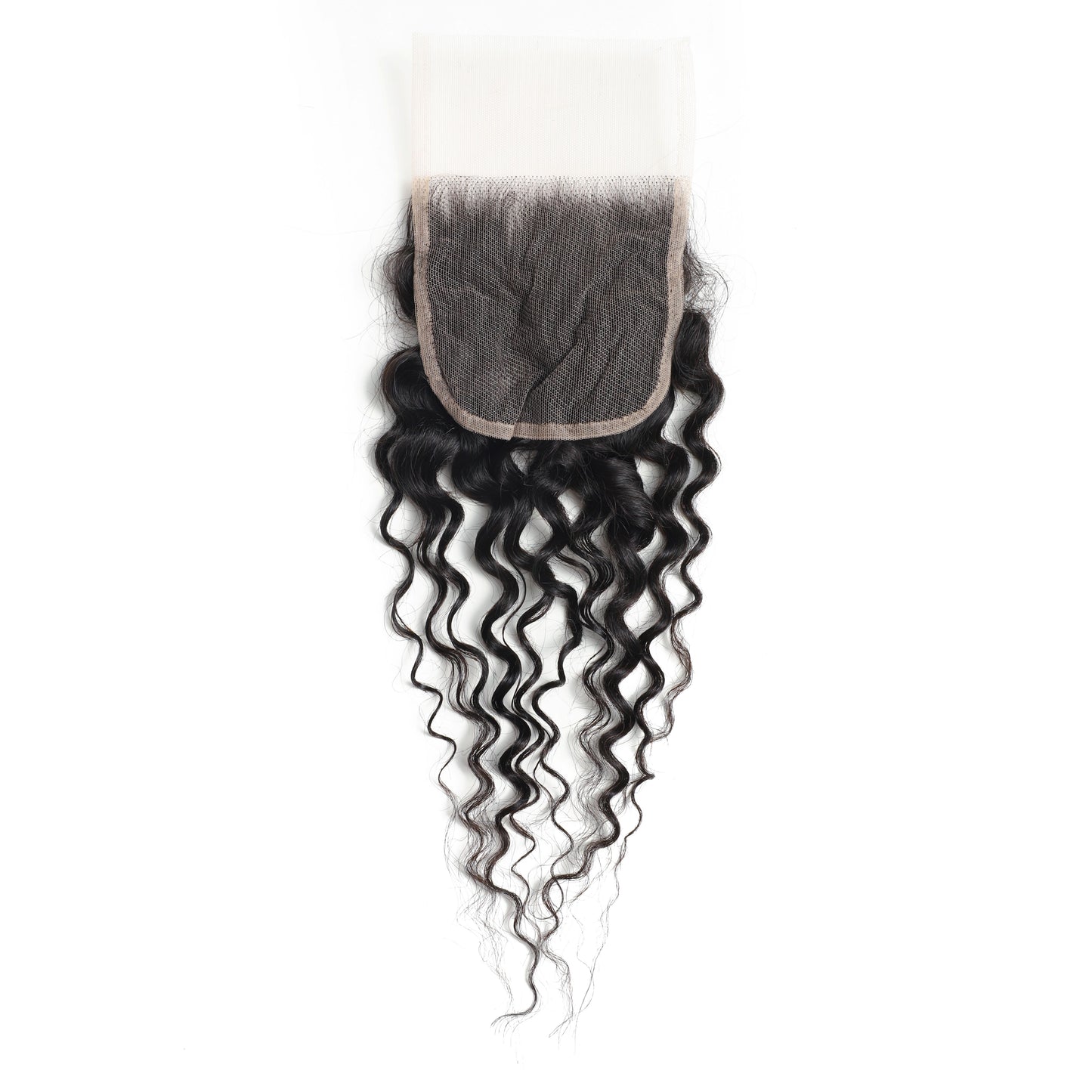 4x4 Transparent Lace Water Wave Closure