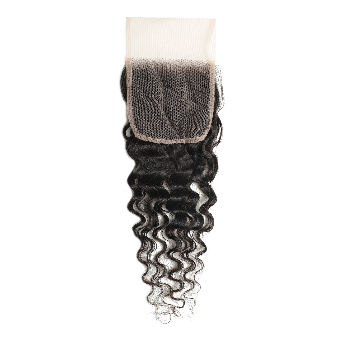 4x4Transparent Lace Loose Deep Closure