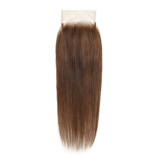 #4 Color  5x5 Transparent Lace Straight Closure