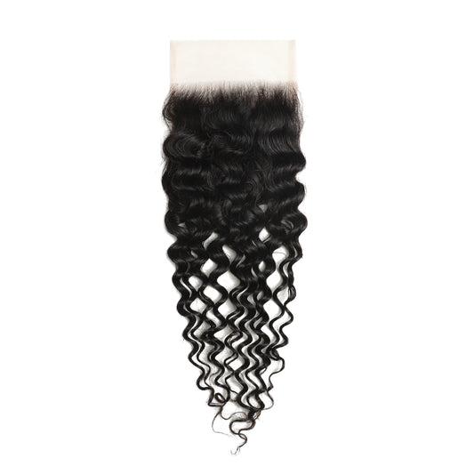 5x5 Transparent Lace Water Wave Closure