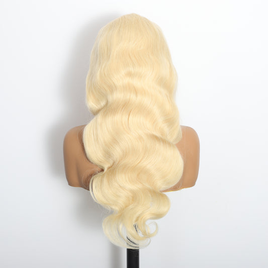 #613 HD 13"X4" Body Wave Full Frontal Lace Wig