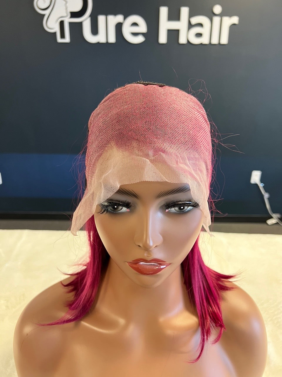 Burgundy Straight Bob