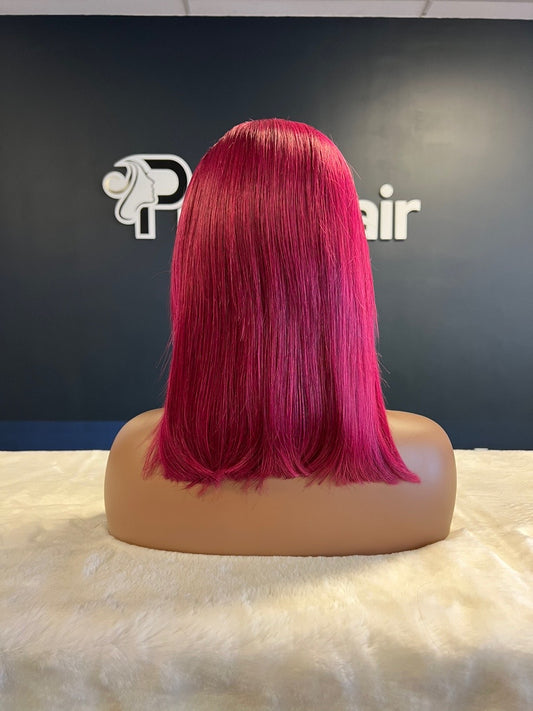 Burgundy Straight Bob