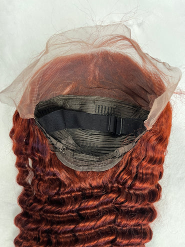 Ginger Color 13x4 Deep Wave Wig