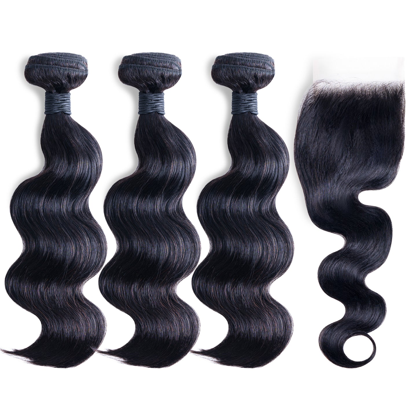 Virgin Body Wave 3 Bundle with Closure