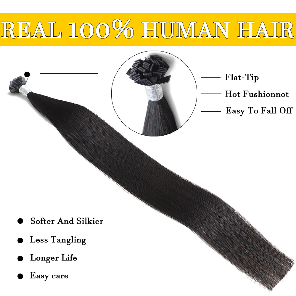 Straight K-Tip - Pure Hair Factory