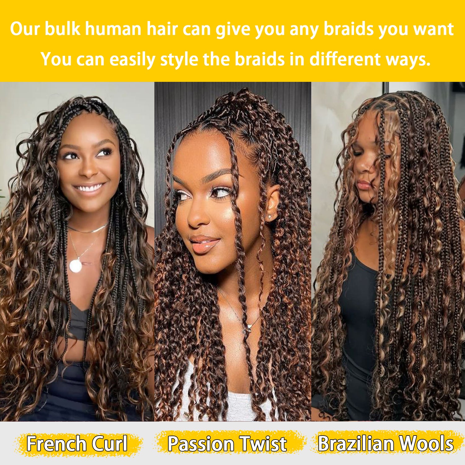 #4 Boho Deep Wave Braids - Pure Hair Factory