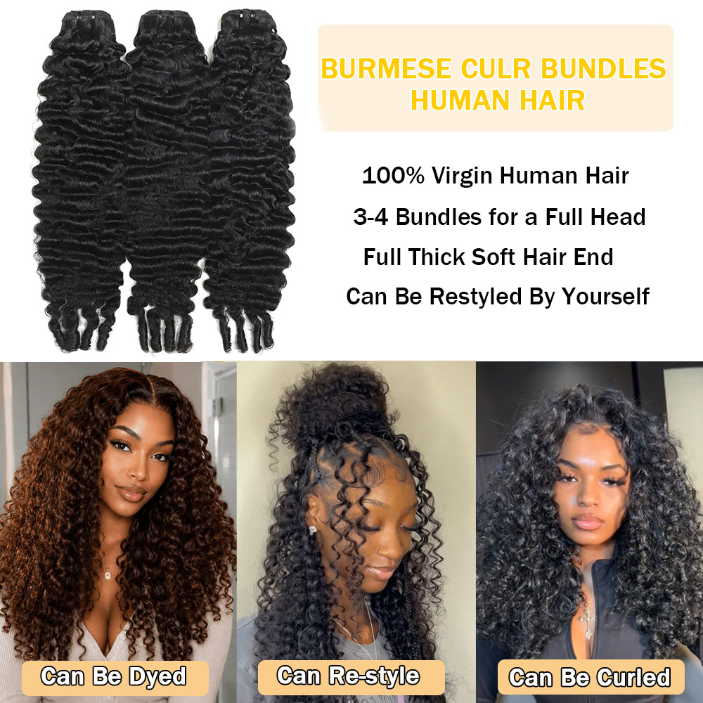 Burmese Curl Bundle(Virgin)