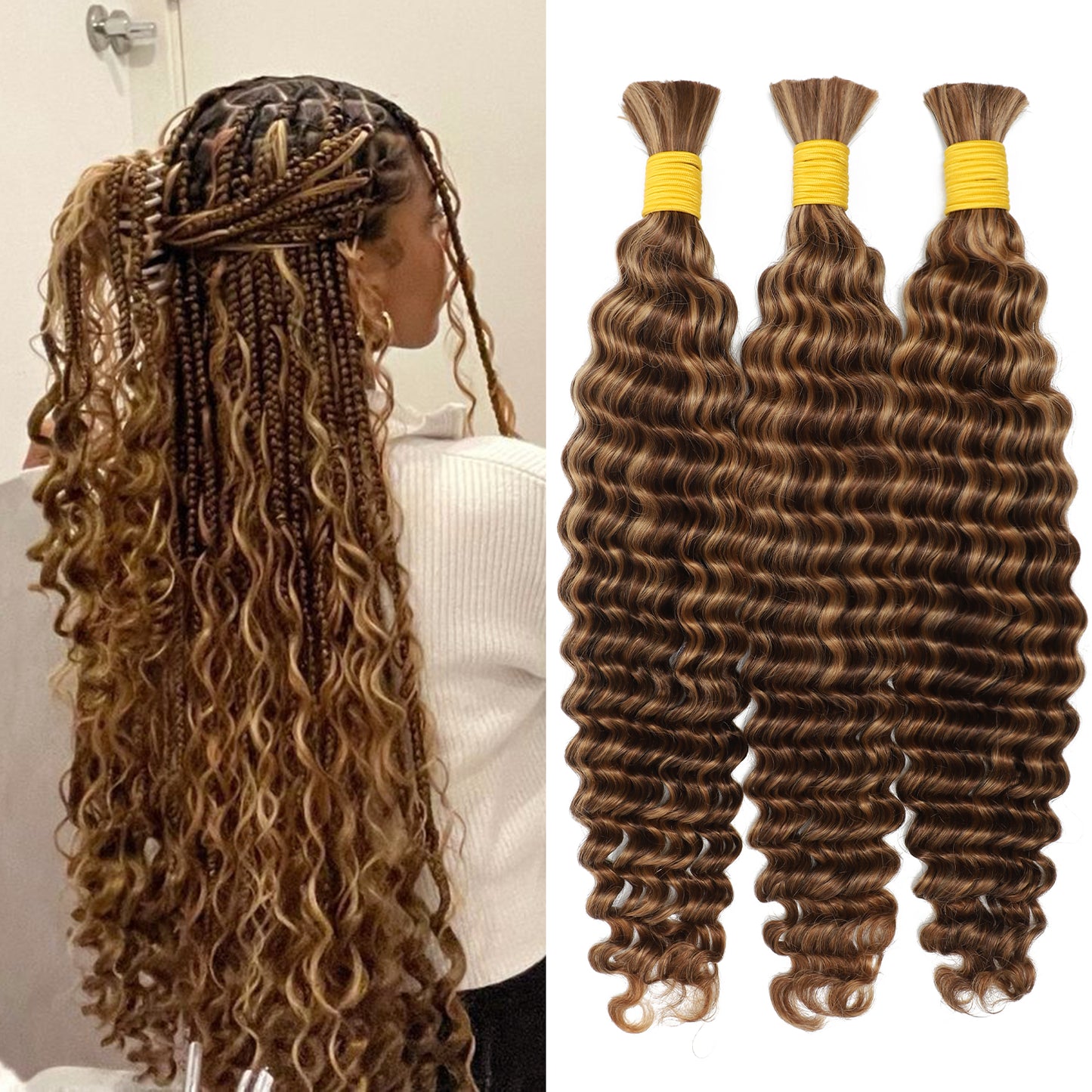 #P4/27 Boho Deep Wave Braids