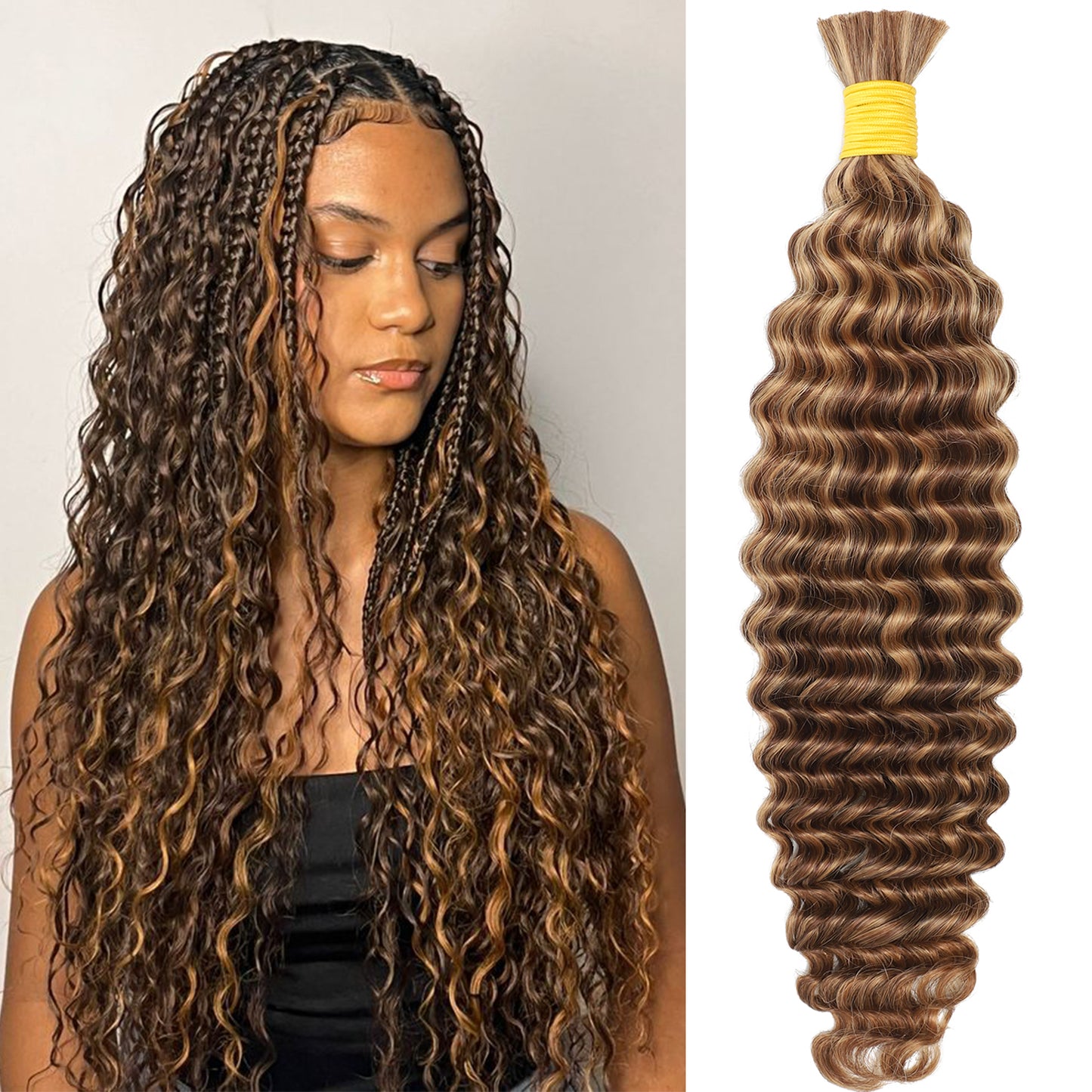 #P4/27 Boho Deep Wave Braids