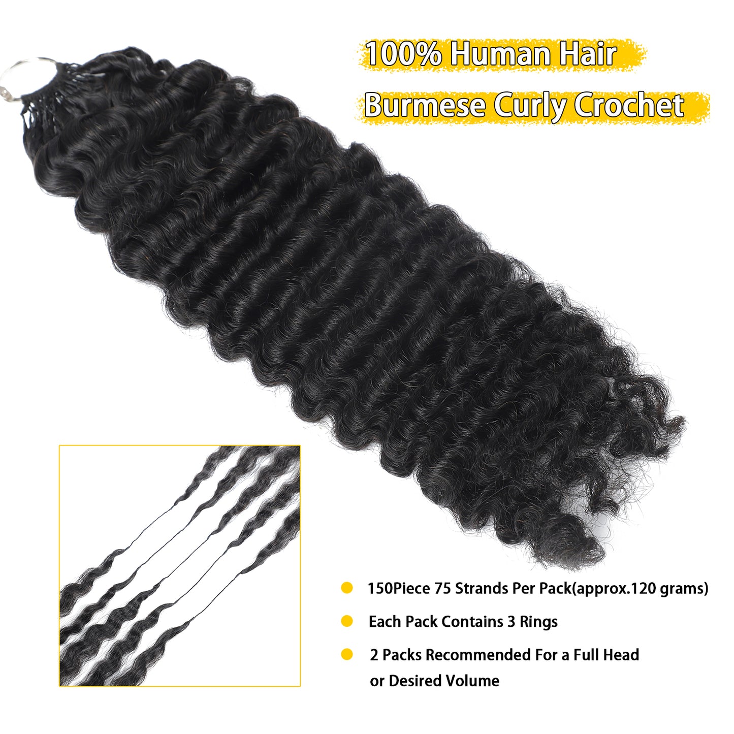 Burmese Curl Crochet Extensions