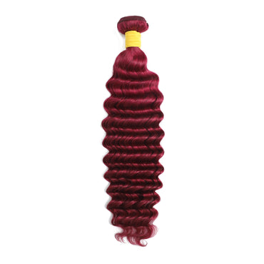 Burgendy Color Deep Wave Bundle