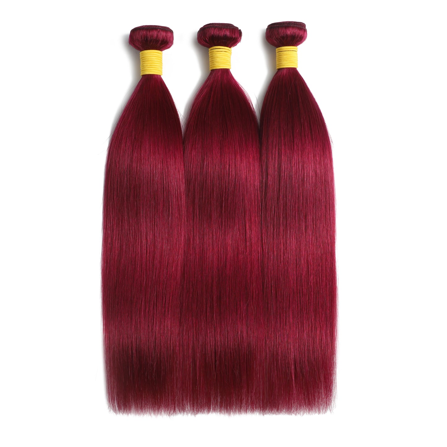 Burgendy Color Straight Bundle