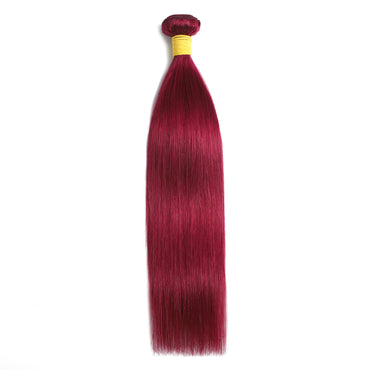 Burgendy Color Straight Bundle