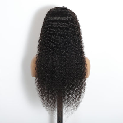 Deep Wave 13"x4"Transparent Full Frontal Lace Wig