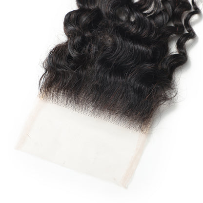 4x4 Transparent Lace Water Wave Closure