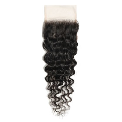 4x4Transparent Lace Loose Deep Closure