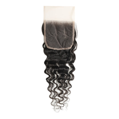 4x4Transparent Lace Loose Deep Closure
