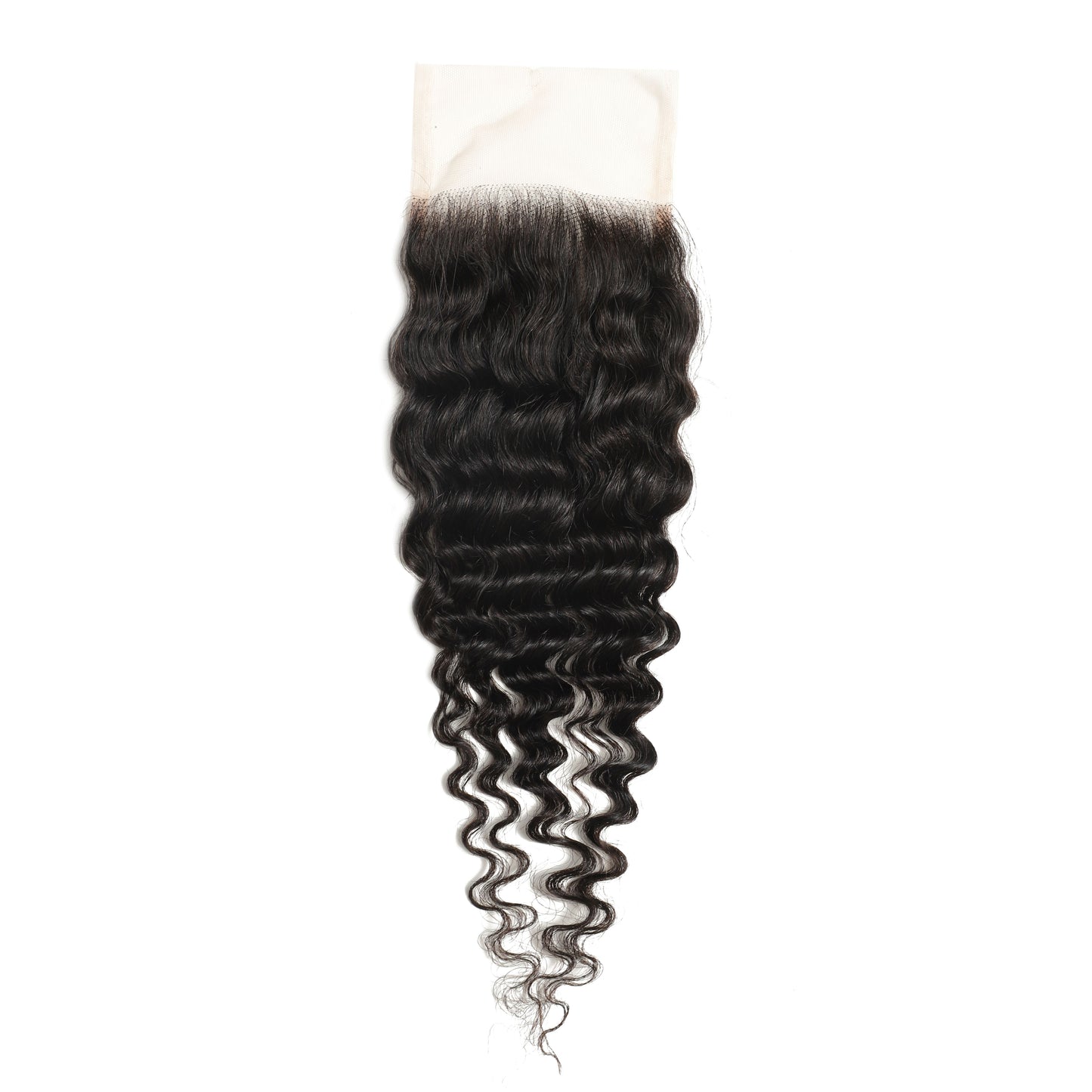 4x4 Transparent Lace Deep Wave Closure