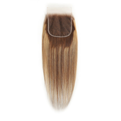 #P4/27  Hd 5"x5 "Straight Closure - Pure Hair Factory