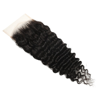 5x5 Transparent Lace Loose Deep Closure
