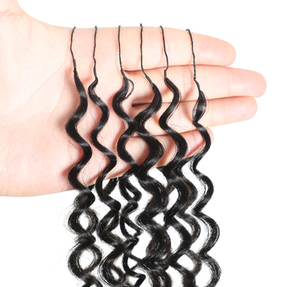 50 Strands Deep Wave Crochet Extensions
