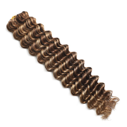 50 Strands  #P4/27 Deep Wave Crochet Extensions