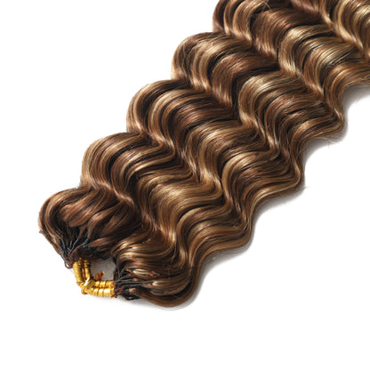 50 Strands  #P4/27 Deep Wave Crochet Extensions