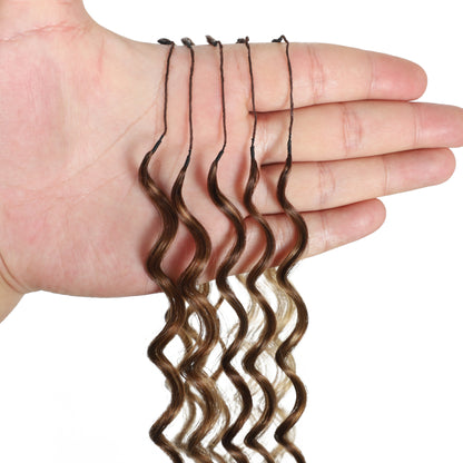 50 Strands  #P4/27 Deep Wave Crochet Extensions