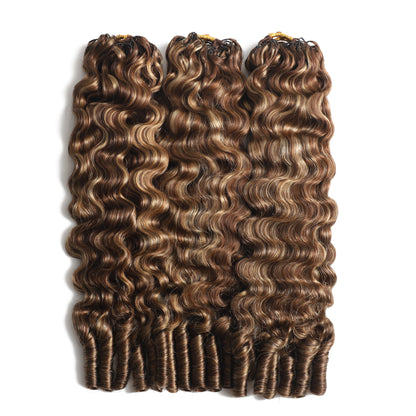 50 Strands  #P4/27 Burmeses curl Crochet Extensions