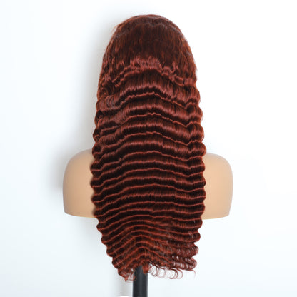 Ginger Color 13x6 Deep Wave Wig