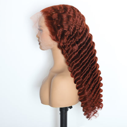 Ginger Color 13x6 Deep Wave Wig