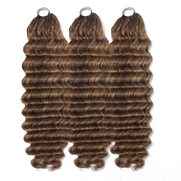 #P4/27 Loose Deep Wave Crochet Extensions