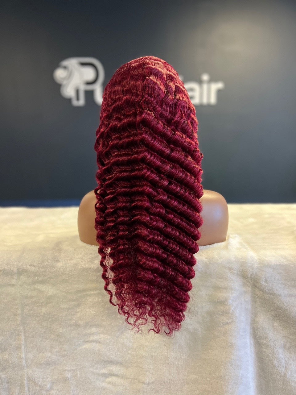 Burgundy 13x4 Deep Wave  Wig
