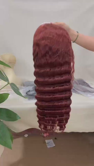 Ginger Color 13x6 Deep Wave Wig