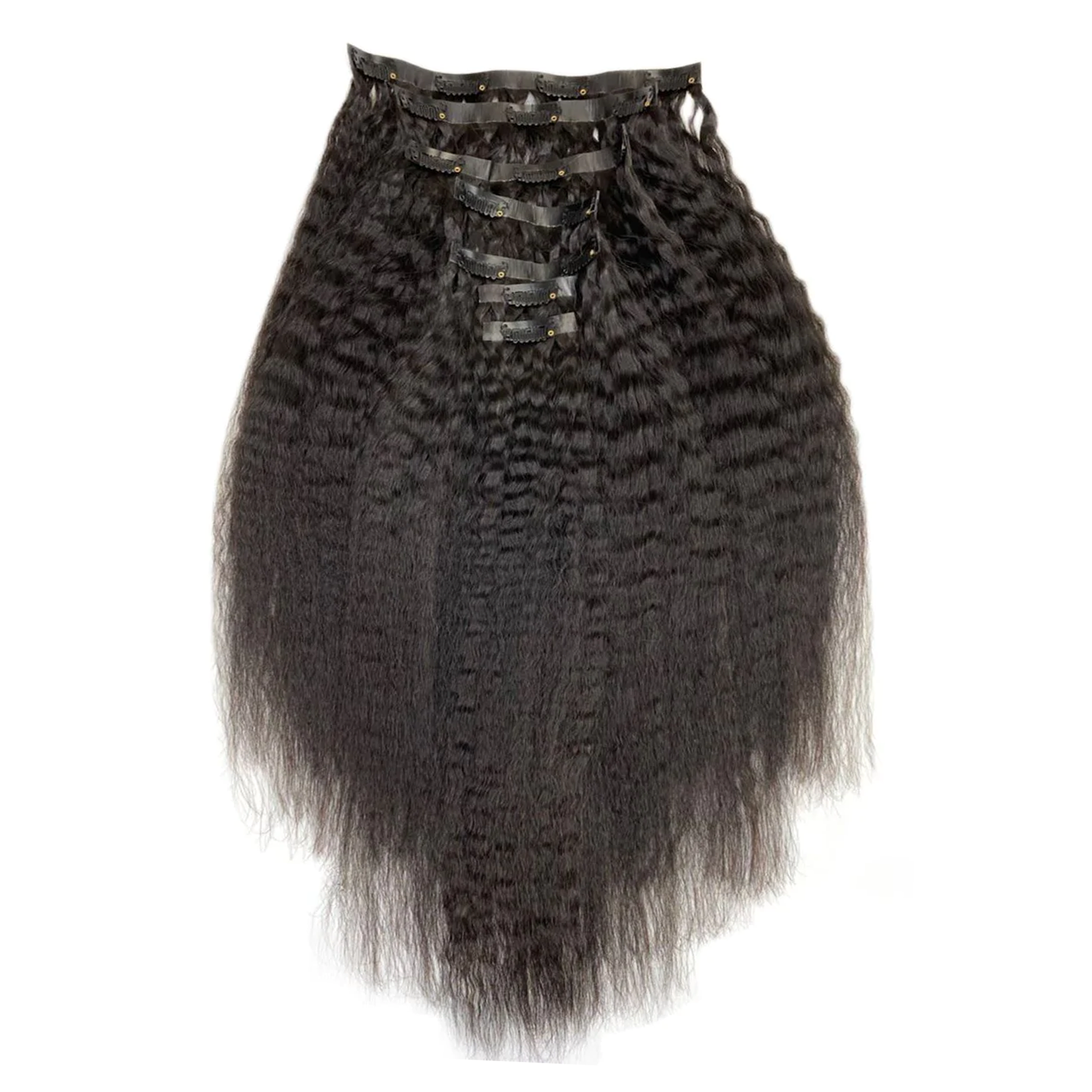 Kin Clip Kinky Straight Seamless Clip In - Pure Hair Factory